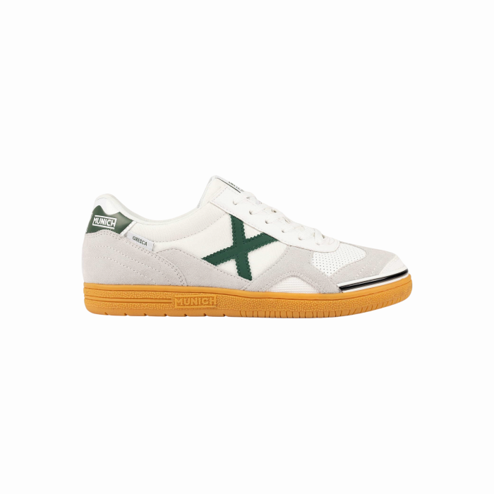 Scarpa uomo MUNICH sneakers Gresca xls 325 in pelle e nylon suola caramello