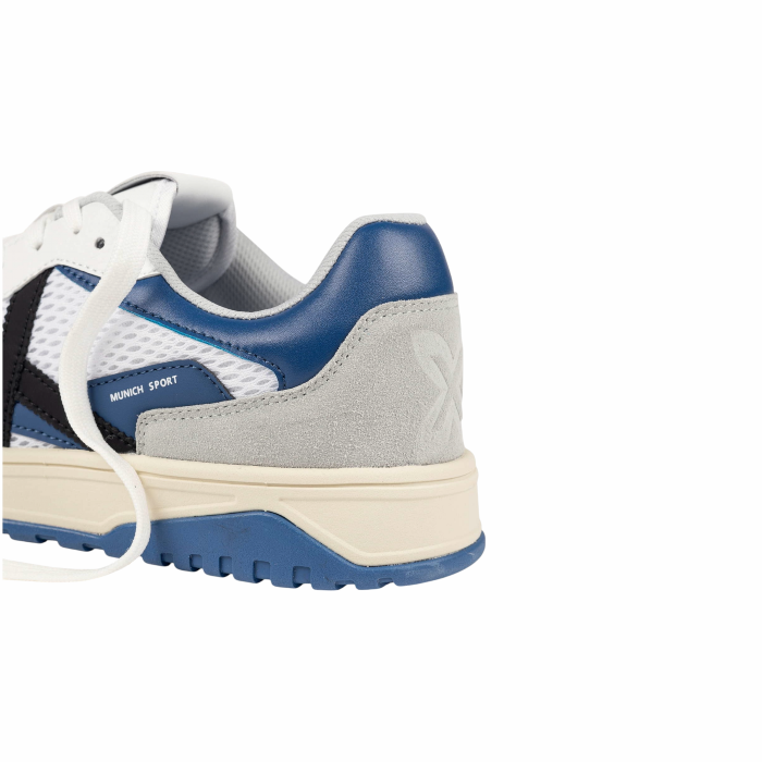 Scarpa uomo MUNICH Tennez retro 07 in rete e camoscio