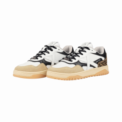 Scarpa donna MUNICH Tennez 02 retro tennis dettaglio maculato