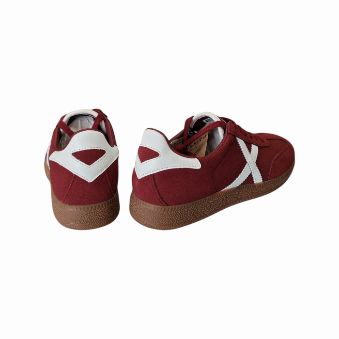 Scarpa uomo MUNICH sneakers Barru 214 in camoscio dettagli pelle suola cammello