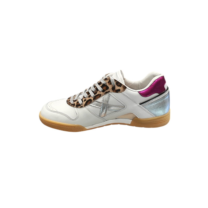 Scarpa donna MUNICH sneakers Continental Premium 16 dettagli neon e leoparadato
