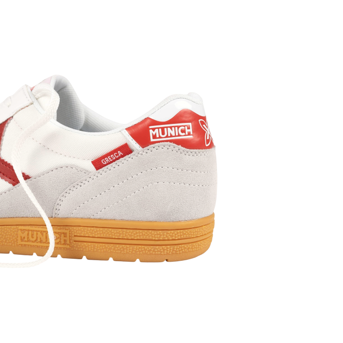 Scarpa uomo MUNICH sneakers Gresca xls 327 in pelle e nylon suola caramello