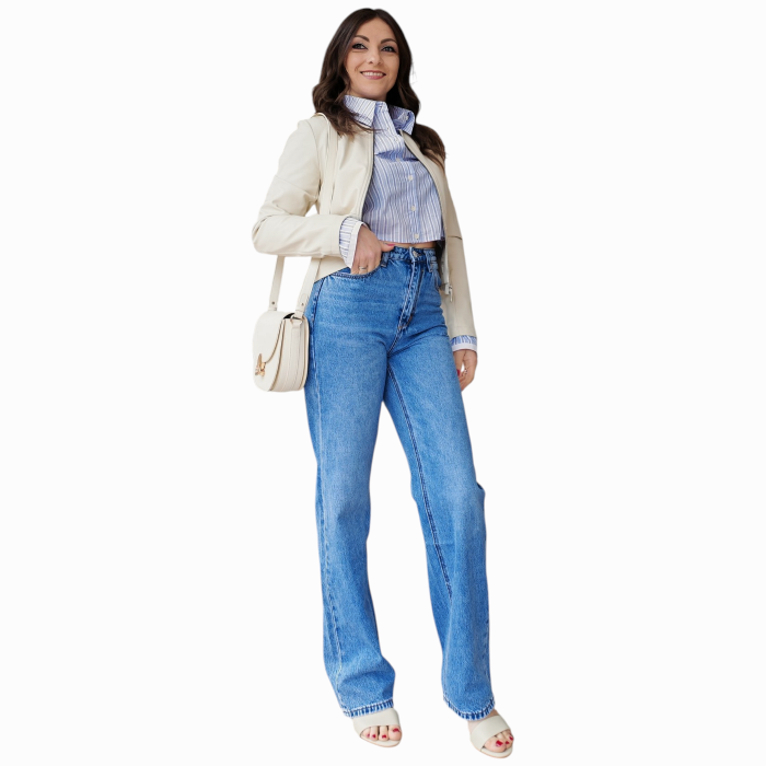 Jeans donna GIANNI LUPO cotone non elasticizzato modello Straight 