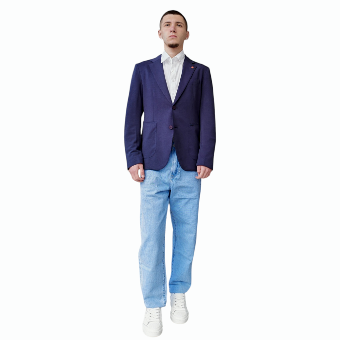 Giacca uomo GIANNI LUPO ultra light in misto rayon elastico monopetto