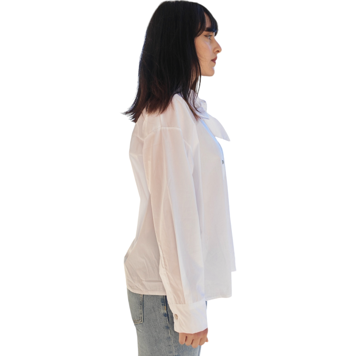 Camicia donna SAIPH regular fit 100% cotone con fiocco