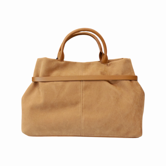 Borsa donna NALI' modello Melissa a mano in camoscio dettagli ecopelle e tracolla staccabile