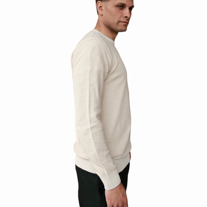 Maglia uomo BERNA 100% cotone regular fit lavorazione vanisè girocollo