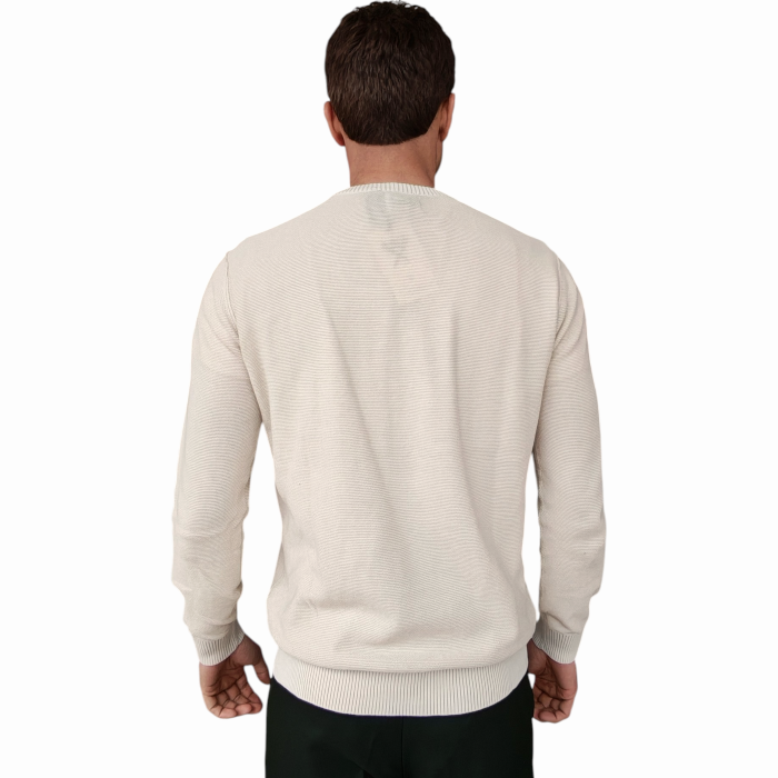 Maglia uomo BERNA 100% cotone regular fit lavorazione vanisè girocollo