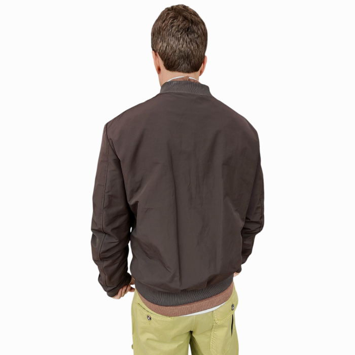 Giubbotto uomo IMPERIAL leggero antivento misto cotone con zip e orli elastici a coste