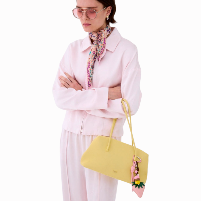 Portachiavi/Charms donna NALI' fragola ecopelle e macarons rigido