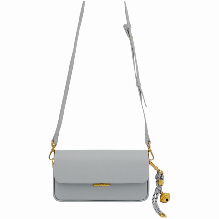 Borsa donna NALI' a spalla modello Bristol rigida con ciondolo