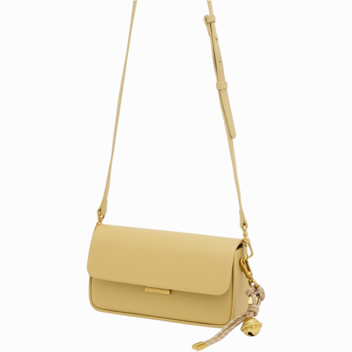 Borsa donna NALI' a spalla modello Bristol rigida con ciondolo