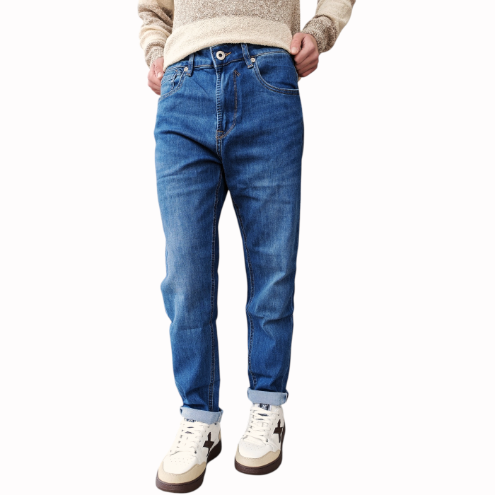 Jeans uomo GIANNI LUPO Carrot fit Mike 95 medium wash 