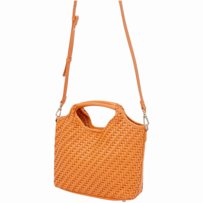 Borsa donna NALI' mod. Cambridge in ecopelle intrecciata tracolla staccabile e pochette