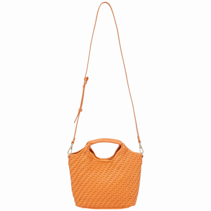 Borsa donna NALI' mod. Cambridge in ecopelle intrecciata tracolla staccabile e pochette