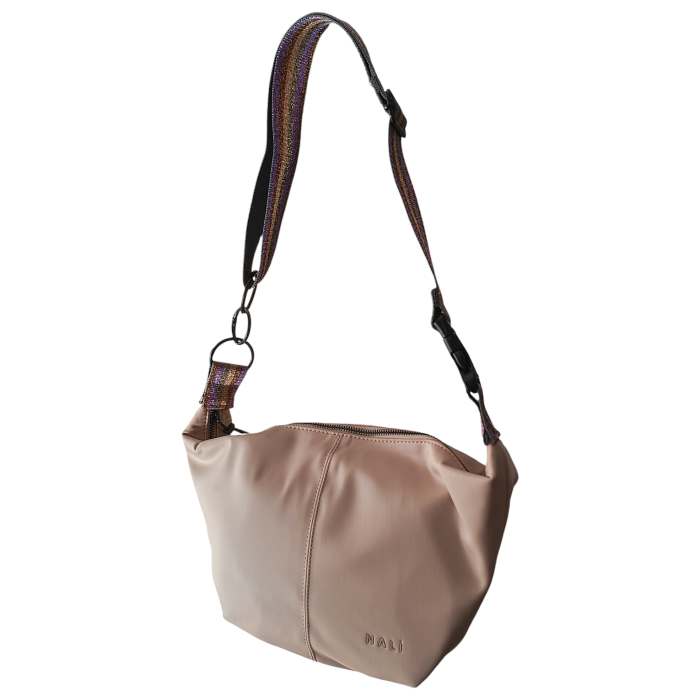 Borsa donna NALI' modello Nina a spalla con tracolla multicolor lurex 