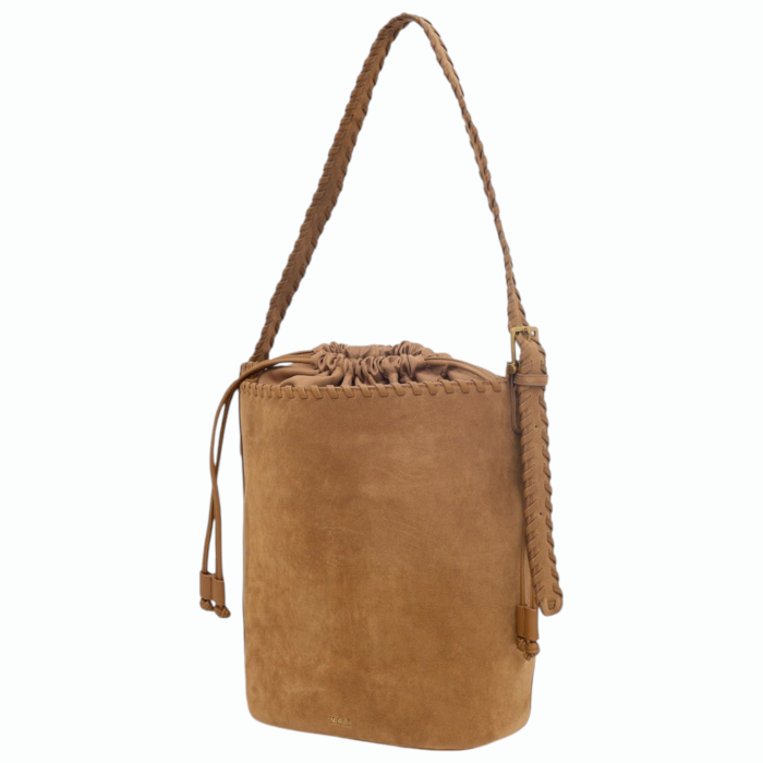 Borsa donna NALI' in suede modello Melanie secchiello a spalla