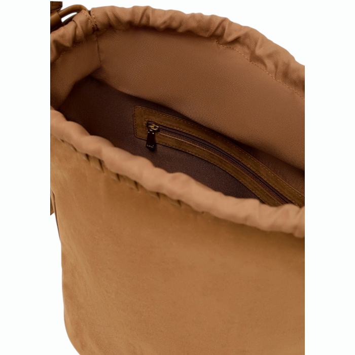 Borsa donna NALI' in suede modello Melanie secchiello a spalla