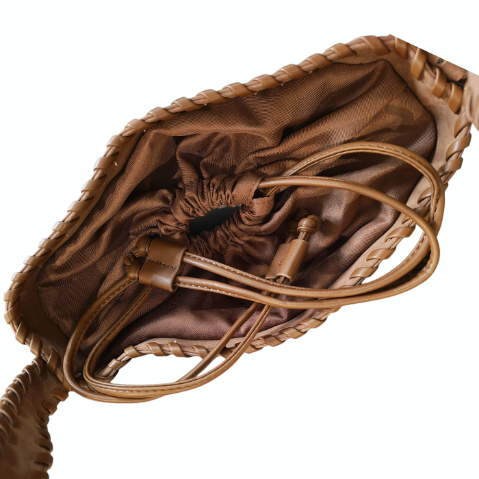 Borsa donna NALI' in suede modello Melanie secchiello a spalla