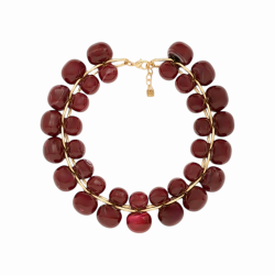 Collana donna NALI' mod. Grape con ovali in resina su catena dorata