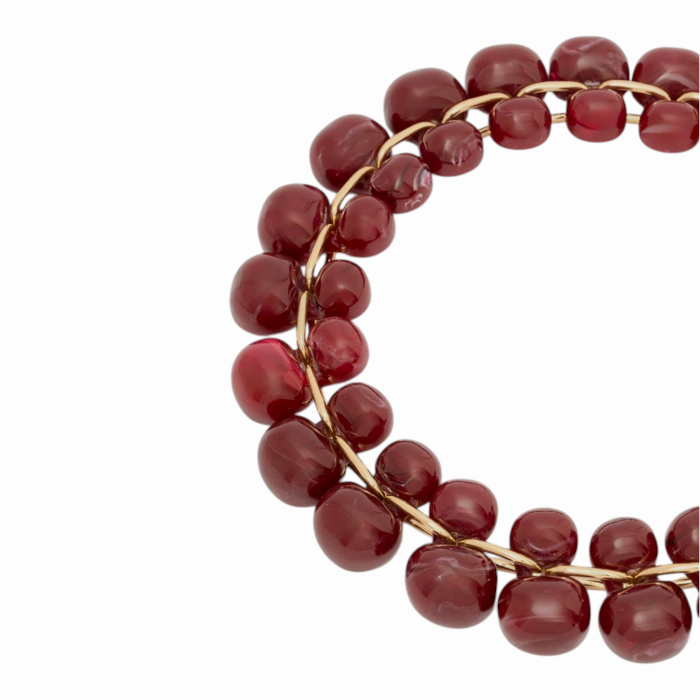 Collana donna NALI' mod. Grape con ovali in resina su catena dorata