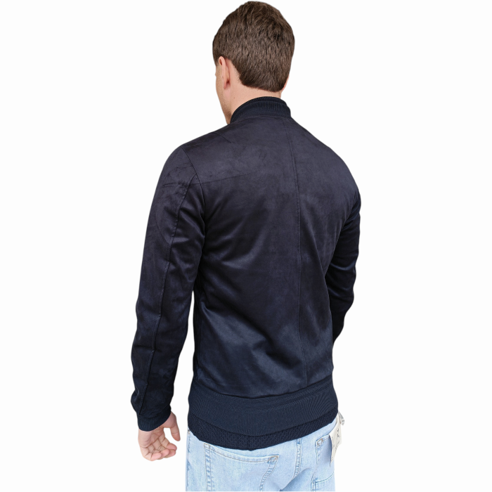   Giubbotto uomo GIANNI LUPO scamosciato leggero slim fit con orli elastici