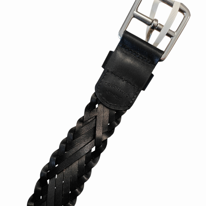 Cintura uomo GIANNI LUPO in vera pelle intrecciata con cofanetto