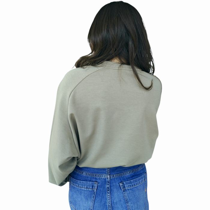 Maglia donna SAIPH modello fempa crop in misto cotone