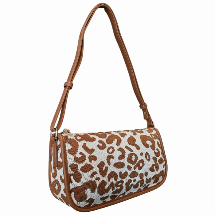 Borsa donna NALI' in tessuto mod. Texas maculata a spalla cinghia regolabile