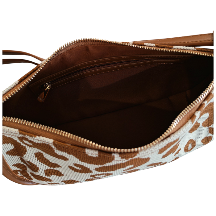 Borsa donna NALI' in tessuto mod. Texas maculata a spalla cinghia regolabile