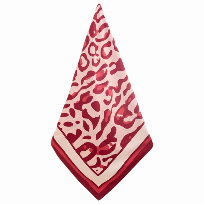 Foulard donna NALI' ampio con stampa maculata misura 130x130 cm