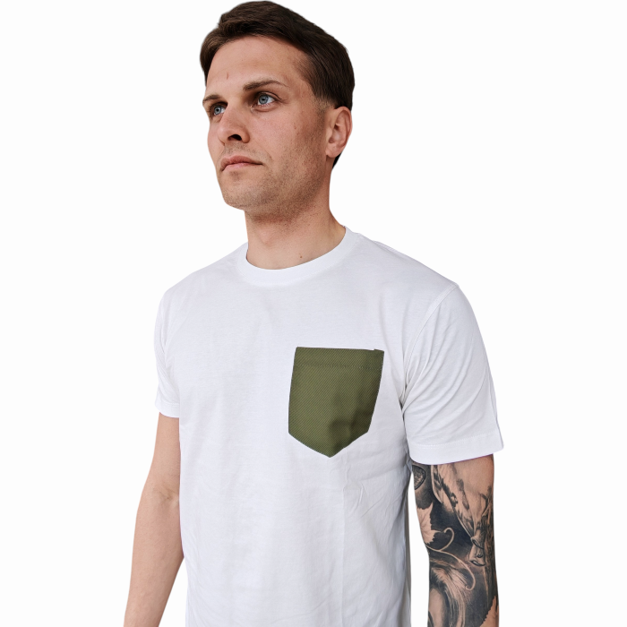 T-shirt uomo GIANNI LUPO 100% cotone regular fit con taschino a contrasto