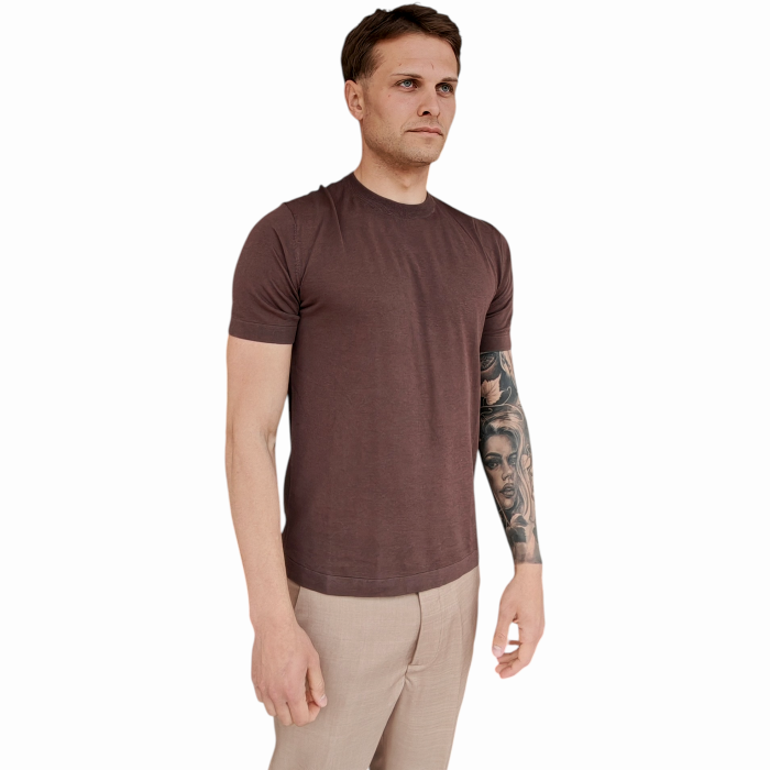 Maglia uomo GIANNI LUPO girocollo manica corta misto tencel/cotone/seta