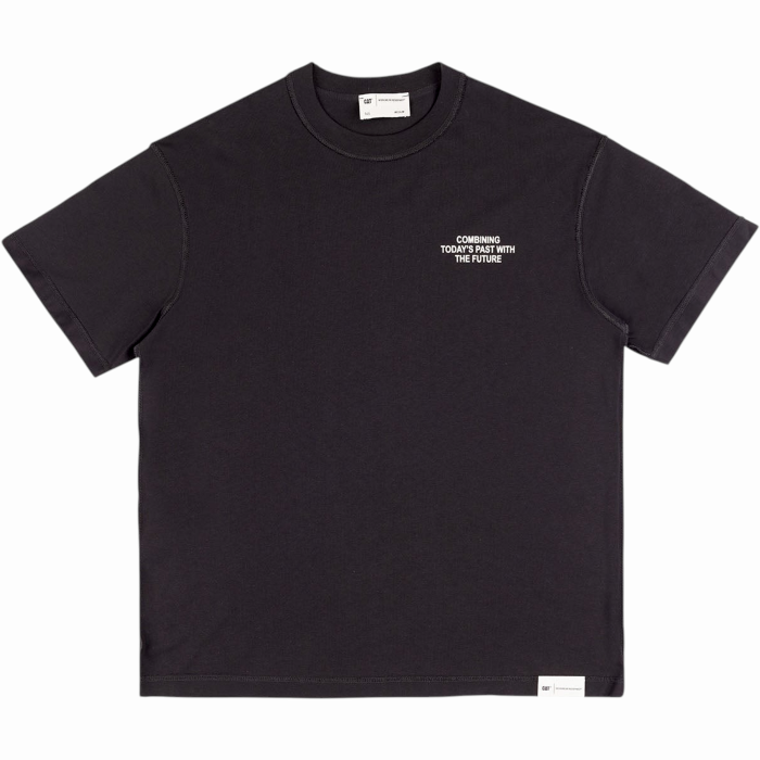 T-shirt uomo CAT (Caterpillar) oversize 100% cotone Past and Future