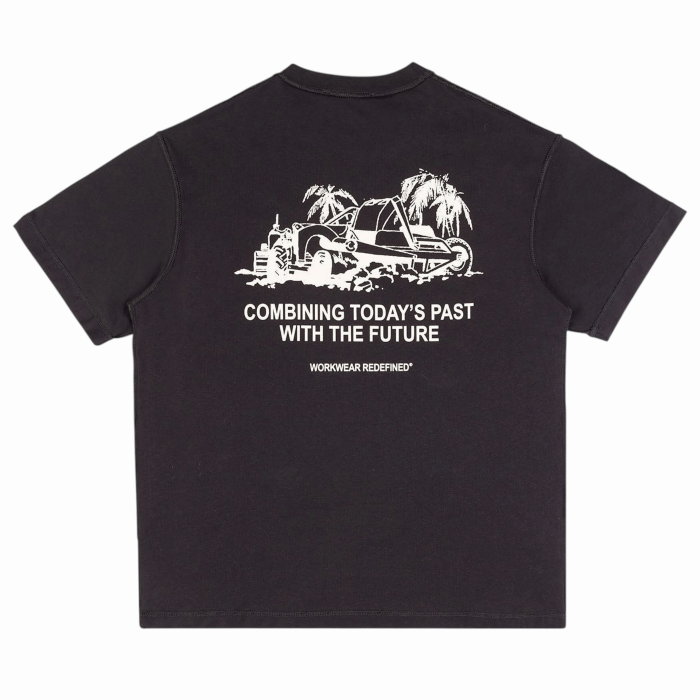 T-shirt uomo CAT (Caterpillar) oversize 100% cotone Past and Future