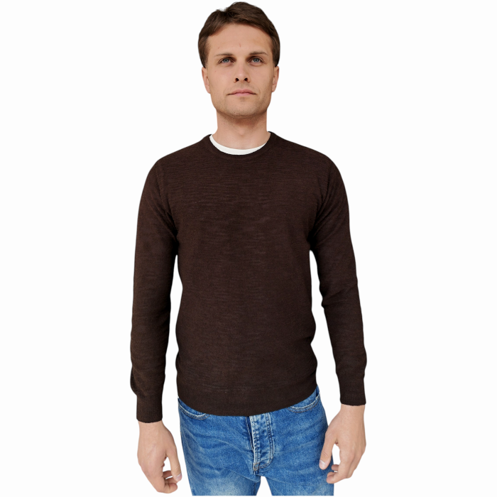 Maglia uomo IMPERIAL misto fresco cotone regular fit effetto bouclè
