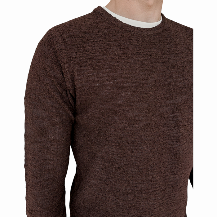 Maglia uomo IMPERIAL misto fresco cotone regular fit effetto bouclè