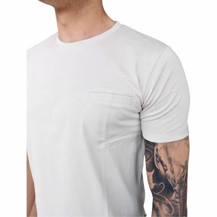 T-shirt uomo GIANNI LUPO 100% cotone extrafine girocollo e taschino a filo