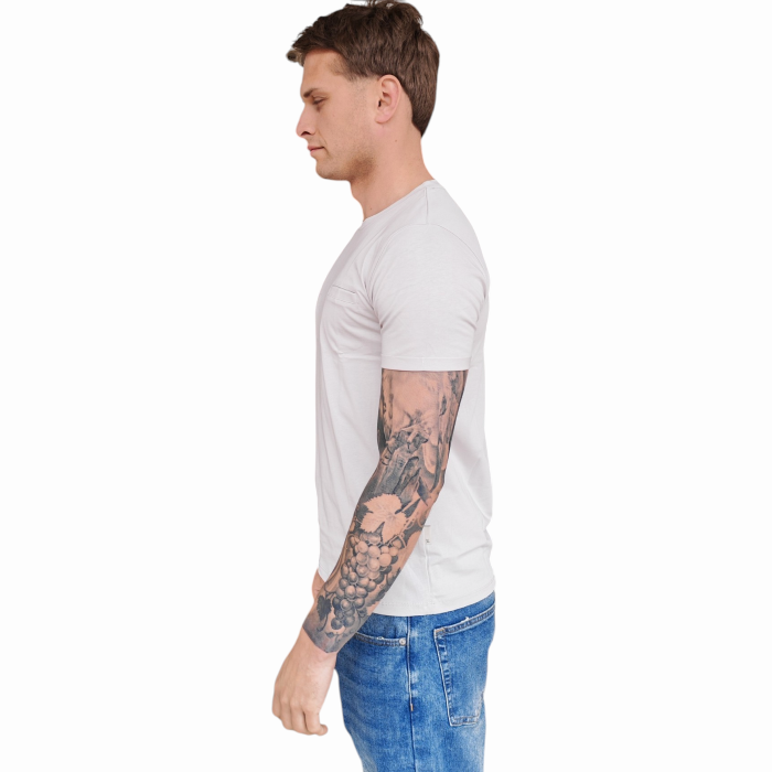 T-shirt uomo GIANNI LUPO 100% cotone extrafine girocollo e taschino a filo