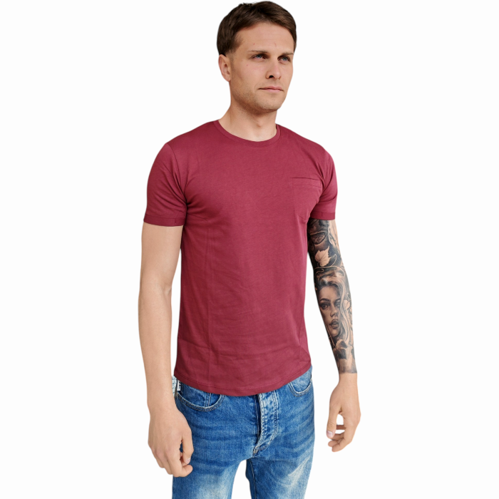 T-shirt uomo GIANNI LUPO 100% cotone extrafine girocollo e taschino a filo