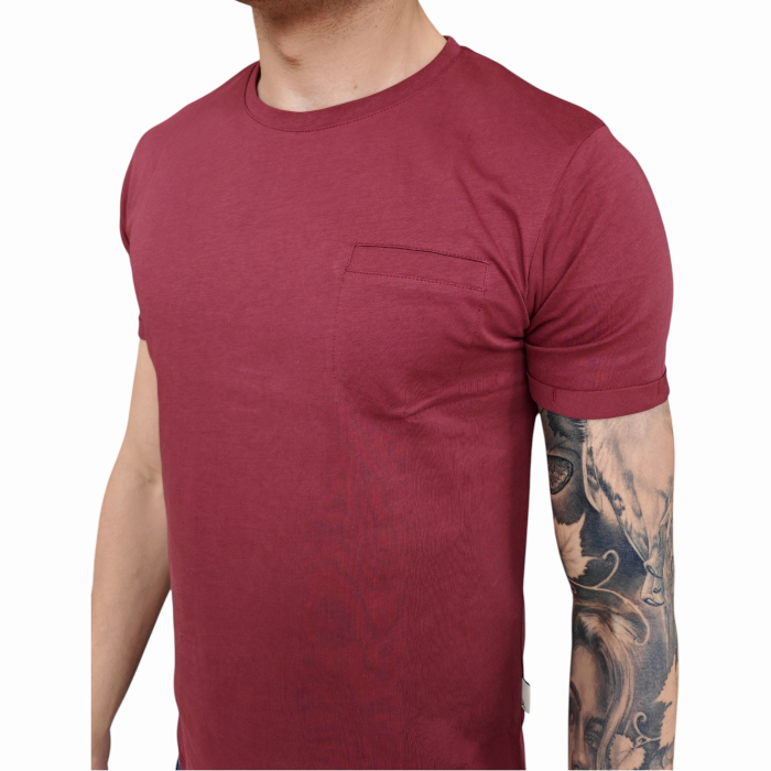 T-shirt uomo GIANNI LUPO 100% cotone extrafine girocollo e taschino a filo