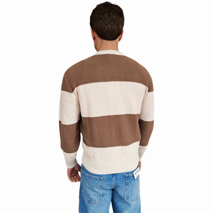 Cardigan uomo IMPERIAL 100% cotone lavorazione chicco riso scollo a V