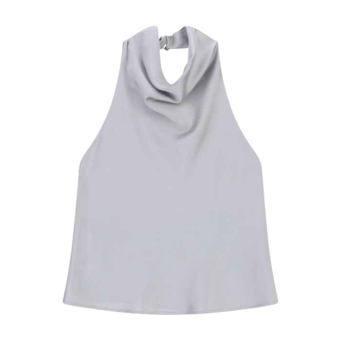 Top Imperial mod. Halter scollo morbido senza maniche schiena scoperta