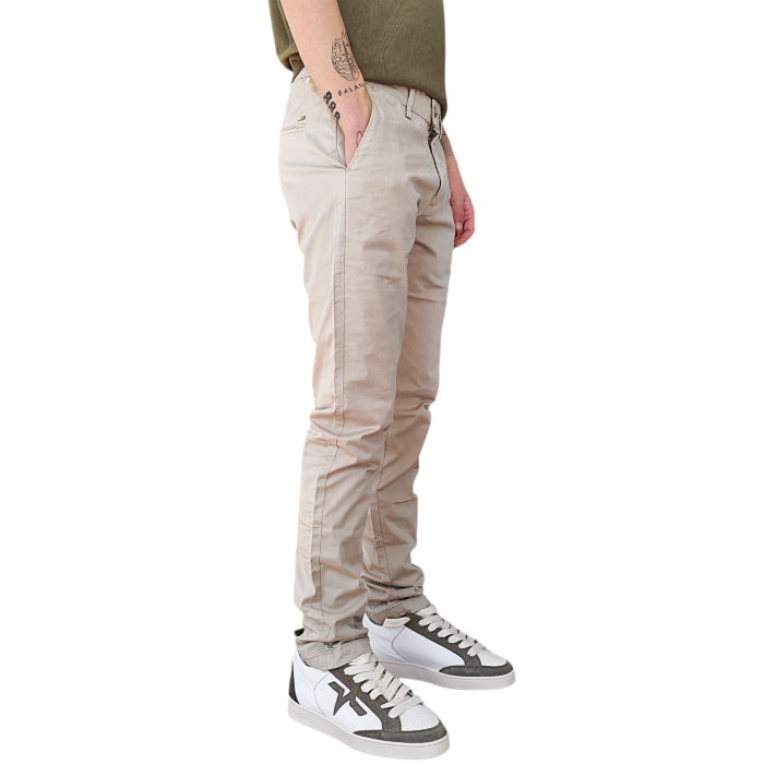 Pantalone uomo GIANNI LUPO slim fit basic in fresco cotone tasche America