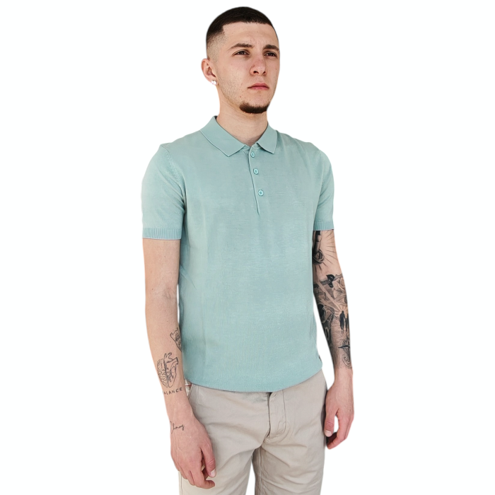 Polo uomo GIANNI LUPO misto viscosa slim fit basic manica corta