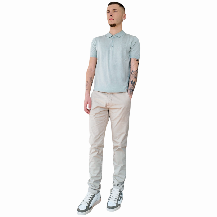 Polo uomo GIANNI LUPO misto viscosa slim fit basic manica corta