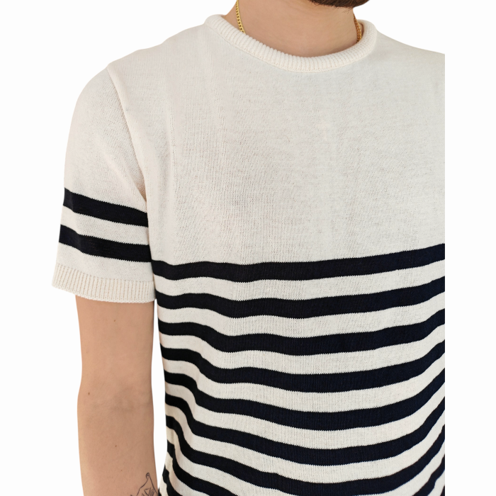 T-shirt uomo IMPERIAL in maglina 100% cotone a righe maniche corte 
