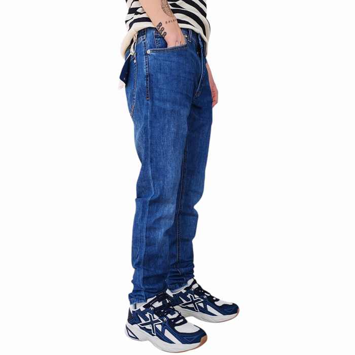 Jeans uomo GIANNI LUPO mod. Kevin skinny fit dark wash elasticizzato