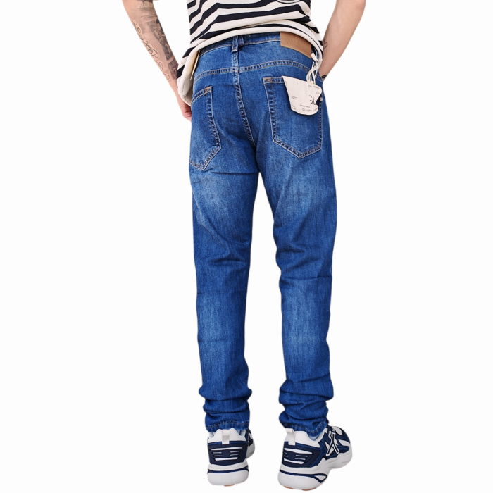 Jeans uomo GIANNI LUPO mod. Kevin skinny fit dark wash elasticizzato