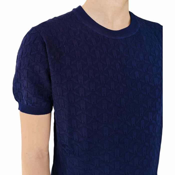 T-shirt uomo GIANNI LUPO in magliana misto viscosa con pattern in rilievo